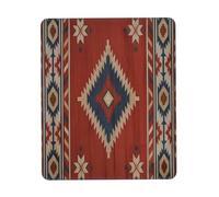 Tappetino per Mouse, Southwestern American Native Retro Tribal Pattern Gaming Mousepad Personalizzato Tappetino da Gaming Base in Gomma Mousepad per Gaming Notebook 25X30Cm