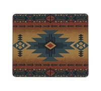 Tappetino per Mouse Southwestern Native American Aztec Ethnic Navajo Tribal Mouse Mat Waterproof Protezione Scrivania da Ufficio Tappetino Mouse Gaming per Gaming Laptop 25X30Cm