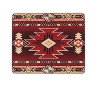 Tappetino per Mouse Southwestern Native American Aztec Ethnic Navajo Tribal Tappetino per Mouse da Gioco Lavabile Tappetino Scrivania Pulire Protezione Scrivania da Ufficio per Mac Pc 25X30Cm