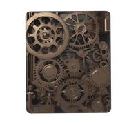 Tappetino per mouse Steampunk con ingranaggi meccanici, impermeabile, antiscivolo, base in gomma, tappetino per mouse da gioco liscio con bordo cucito, tappetino per mouse per computer, decorazione
