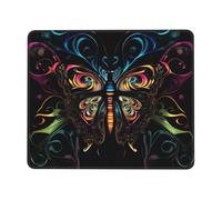 Tappetino per Mouse Steampunk Mechanical Butterfly Gold Wing Durevole Mouse Mat Antiscivolo Mousepad per Mac Laptop Pc 10X12In