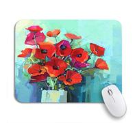 Tappetino Per Mouse Still Life Of Red And Pink Color Tappetino Mouse Gaming Facile Da Pulire Impermeabile Tappetino Mouse Piccolo, Per Gioco, Ufficio, 25 x 30cm