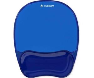 Tappetino per Mouse Subblim Ergo Crystal Flex Gel Blu Scuro Antiscivolo