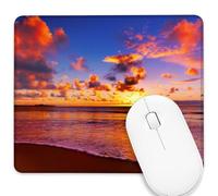 Tappetino per Mouse Sunset On The Beach 25X30Cm Antiscivolo Tappetini per Il Mouse Lavabile Mousepad per Computer Ufficio