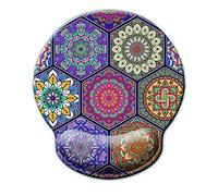 Tappetino per mouse Supporto per poggiapolsi,antidolorifico antidolorifico per poggiapolsi Comodo tappetino per mouse ergonomico in memory foam per ufficio/giocatore/OL/programmatore-mandala016