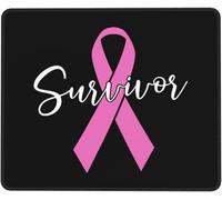 Tappetino per mouse Survivor Breast Cancer Awareness Tappetino per Mouse | da Gioco 10x12in Multifunzione Mousepad Bordi Cuciti per PC Sensori da Gioco