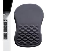 Tappetino per mouse, tappetino da scrivania con poggiapolsi, tappetino per mouse per computer, con design ergonomico, supporto per il polso, funzione massaggiante, memory foam e base antiscivolo per