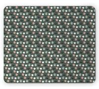 Tappetino per Mouse Tea Party Brewing English Tea Polka Dots Tappetino Mouse Pad Lavabile Antipolvere Mousepad Forma Rettangolare, per Scrivania, Computer, Ufficio, 25x30cm