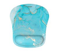 Tappetino per mouse TECKNET con supporto per polso, ergonomico, per mouse da gioco, antidolorifico, portatile, comodo, per computer, laptop, uffi