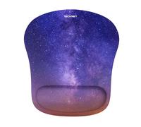 Tappetino per mouse TECKNET con supporto per polso, ergonomico, per mouse da gioco, antidolorifico, portatile e confortevole, per computer, lapto