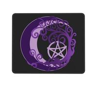 Tappetino per Mouse The Triple Moon Goddess Wiccan Pentagram Tappetino Scrivania Una Presa Stabile su Superfici Lisce Desk Mat Multifunzione Tappetino Mouse Gaming per Gaming Mac 25X30Cm