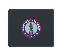 Tappetino per Mouse The United States Army National Guard Print Mousepad Waterproof Mouse Mat Una Presa Stabile su Superfici Lisce Tappetino per Mouse da Gioco per Pc Ufficio Laptop 25X30Cm