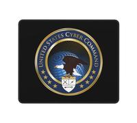 Tappetino per Mouse The United States Cyber Command Mouse Mat Waterproof Protezione Scrivania da Ufficio Confortevole Mousepad per Gaming Computer Portatile Pc 25X30Cm