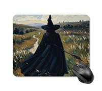 Tappetino per Mouse The Witch of Darkness Tappetino Mouse Gaming Base Antiscivolo in Gomma Confortevole Mousepad Forma Rettangolare, per Laptop, Computer, Gaming, 25x30cm