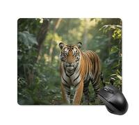 Tappetino per Mouse Tiger in The Tree Tappetino Mouse Antipolvere Facile da Pulire Sottomano, per Casa, Computer, Laptop, 25x30cm