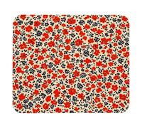 Tappetino per Mouse Tiny Flower Pattern Tappetino Mouse Pad Confortevole Portatile Mousepad Forma Rettangolare, per Scrivania, Casa, Computer, 25x30cm