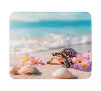 Tappetino per Mouse Tiny Turtle On The Beach Mouse Mat Pulire Mouse Pad Una Presa Stabile su Superfici Lisce Protezione Scrivania da Ufficio per Computer Portatile Gaming Pc 25X30Cm
