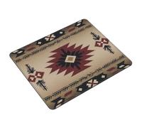 Tappetino per Mouse Traditional Tribal Southwestern Native American Pattern Tappetino Mouse Piccolo Portatile Confortevole Mousepad Forma Rettangolare, per Laptop, Computer, Ufficio, 25x30cm