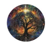 Tappetino Per Mouse Tree Of Life Galaxy Sacred Geometry Cosmic Mousepad