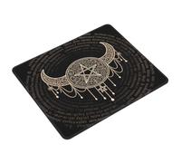 Tappetino per Mouse Triple Moon Goddess Wiccan Pagan Witch Tappetino Mouse Piccolo Lavabile Portatile Mousepad Forma Rettangolare, per Casa, Ufficio, Laptop, 25x30cm