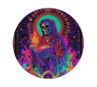 Tappetino Per Mouse Trippy Grim Reaper Jesus Virgin Mary Guadalupe Mousemat