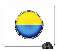 Tappetino per Mouse, Ukraine Flag Circle Country Wallpaper Tappetino Mouse Pad Antiscivolo Tappeto Mouse Confortevole Tampone per Mouse per Gaming Ufficio 25X30Cm