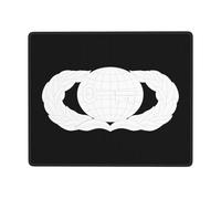 Tappetino per Mouse United States Force Intelligence Badge Mousepad Lavabile Mouse Pad con Bordi Cuciti Mouse Mat per Ufficio Gaming Computer Portatile 25X30Cm