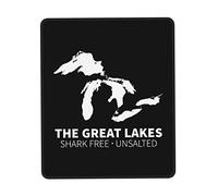 Tappetino per Mouse Unsalted And Shark Free Michigan Great Lakes Tappetino Mouse Gaming Confortevole Mousepad Forma Rettangolare, per Gaming Mouse, Computer, Ufficio, 25x30cm
