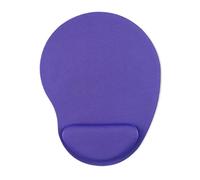 Tappetino per mouse verticale con filo, tappetino per mouse da polso in memory foam, design a cuneo a gradini, supporto ergonomico per il polso, antiscivolo, per casa e ufficio, viola