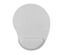 Tappetino per mouse verticale con filo, tappetino per mouse da polso in memory foam, design a cuneo a gradini, supporto ergonomico per il polso, antiscivolo, per casa e ufficio, grigio
