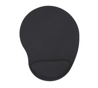 Tappetino per mouse verticale con filo, tappetino per mouse da polso in memory foam, design a cuneo a gradini, supporto ergonomico per il polso, antiscivolo, per casa e ufficio, nero