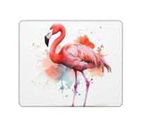 Tappetino per mouse Watercolor Flamingo Tappetino Mouse 10x12in | durevole Mousepad Confortevole per Sensori da Gioco Ufficio
