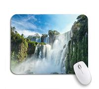 Tappetino per Mouse Waterfall Iguazu Falls 7 Wonder of The World Tappetino Mouse Gaming Personalizzato Portatile Tappetino per Il Mouse Antiscivolo, per Scrivania, Gaming Mouse, 25 x 30cm