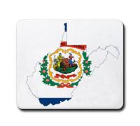 Tappetino per mouse West Virginia Map Tappetino Mouse Gaming 10x12in