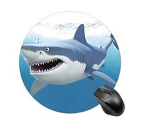 Tappetino per mouse White Shark con base in gomma antiscivolo, tappetino per mouse da gioco wireless, accessori da scrivania per computer portatile, ufficio domestico