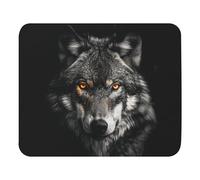 Tappetino per Mouse Wolf with Eyes Mousepad Migliora Precisione E velocità Tappetino Mouse Gaming Waterproof Tappetino per Tastiera per Ufficio Pc Mac 25X30Cm
