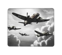 Tappetino per Mouse World War Tappetini Mouse Portatile Facile da Pulire Mousepad Forma Rettangolare, per Ufficio, Gaming Mouse, Computer, 25x30cm