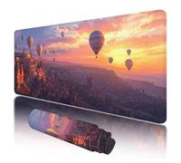 Tappetino per Mouse XXL 1000 x 500 x 3 mm, Tappetino Mouse Paesaggio, Grande Mousepad Città con Base in Gomma Antiscivolo, Lavabile Tappeto Scrivania da Gioco, Migliorare Precisione e Velocità, A-86