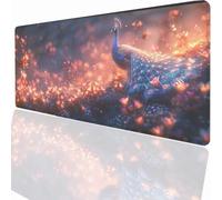 Tappetino per Mouse XXL 1000x500x3mm Tappetino Mouse Gaming Grande, Mousepad con Base in Gomma Antiscivolo, Tappeto per Tavolo da Gaming Mat e Tastiera, Accessori PC Pianta PjY14118 N-U