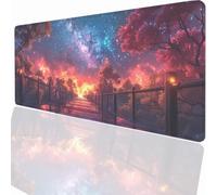 Tappetino per Mouse XXL 1000x500x3mm Tappetino Mouse Gaming Grande, Mousepad con Base in Gomma Antiscivolo, Tappeto per Tavolo da Gaming Mat e Tastiera, Accessori PC Paesaggio PjY15462 N-U