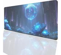 Tappetino per Mouse XXL 1200x600x3mm Tappetino Mouse Gaming Grande, Mousepad con Base in Gomma Antiscivolo, Tappeto per Tavolo da Gaming Mat e Tastiera, Accessori PC Fiore PjY7302 G-5