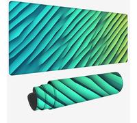 Tappetino per Mouse XXL 1500x800x3mm,Tappetino Mouse blu,Grande Mousepad Semplice con Idrorepellente e Base in Gomma Antiscivolo,Lavabile Tappeto Scrivania da Gioco per Gaming,Ufficio Accessori W-105