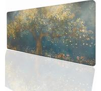 Tappetino per Mouse XXL 700x300x3mm Tappetino Mouse Gaming Grande, Mousepad con Base in Gomma Antiscivolo, Tappeto per Tavolo da Gaming Mat e Tastiera, Accessori PC Alberi PjY932 T-G