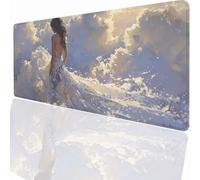 Tappetino per Mouse XXL 700x300x3mm Tappetino Mouse Gaming Grande, Mousepad con Base in Gomma Antiscivolo, Tappeto per Tavolo da Gaming Mat e Tastiera, Accessori PC Arte Figurativa PjY1326 L-5