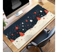 Tappetino per Mouse XXL 70x30 cm Tappetino Mouse Gaming Grande, Mousepad con Base in Gomma Antiscivolo, Tappeto per Tavolo da Gaming Mause e Tastiera, Accessori PC Nero Paesaggio PjY10092 U-M