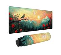 Tappetino per Mouse XXL 900 x 300 x 3mm Tappetino Mouse Gaming Grande, Mousepad con Base in Gomma Antiscivolo, Tappeto per Tavolo da Gaming per Mouse e Tastiera, Accessori PC (Albero paesaggio) V-216