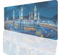 Tappetino per Mouse XXL 900x300x3mm Tappetino Mouse Gaming Grande, Mousepad con Base in Gomma Antiscivolo, Tappeto per Tavolo da Gaming per Mouse e Tastiera, Accessori PC La Mecca Città LMDT8084
