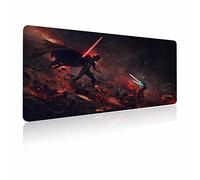 Tappetino per mouse XXL Ahsoka-Tano vs Vader, tappetino per mouse da gioco extra large per computer portatile, base in gomma antiscivolo, bordi cuciti, tessuto liscio, tastiera per computer e mouse