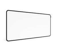 Tappetino per mouse XXL Plus, bianco, 100 x 50 cm, grande tappetino per mouse da gioco e da ufficio, antiscivolo, 5 mm di spessore, superficie in tessuto, Clean Gaming Setup - non stampato, sottomano