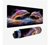 Tappetino per mouse XXL Speed Gaming Colore 39.3 x 19.6 Inch, Delfino Mouse Pad con Bordi Cuciti Impermeabil, Migliora la Precisione e la Velocità, Tappetino Mouse per PC, Ufficio, Casa, Model 194